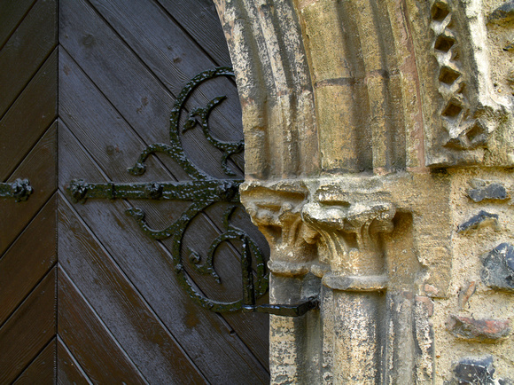 Fakenham church door