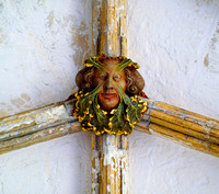 Green man ceiling boss Norwich Cathedral