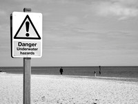 Beach danger mono